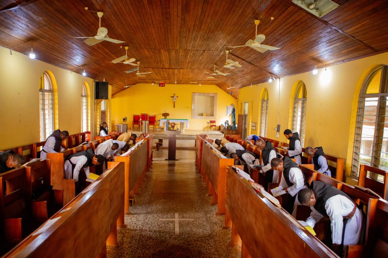 Monks at prayer